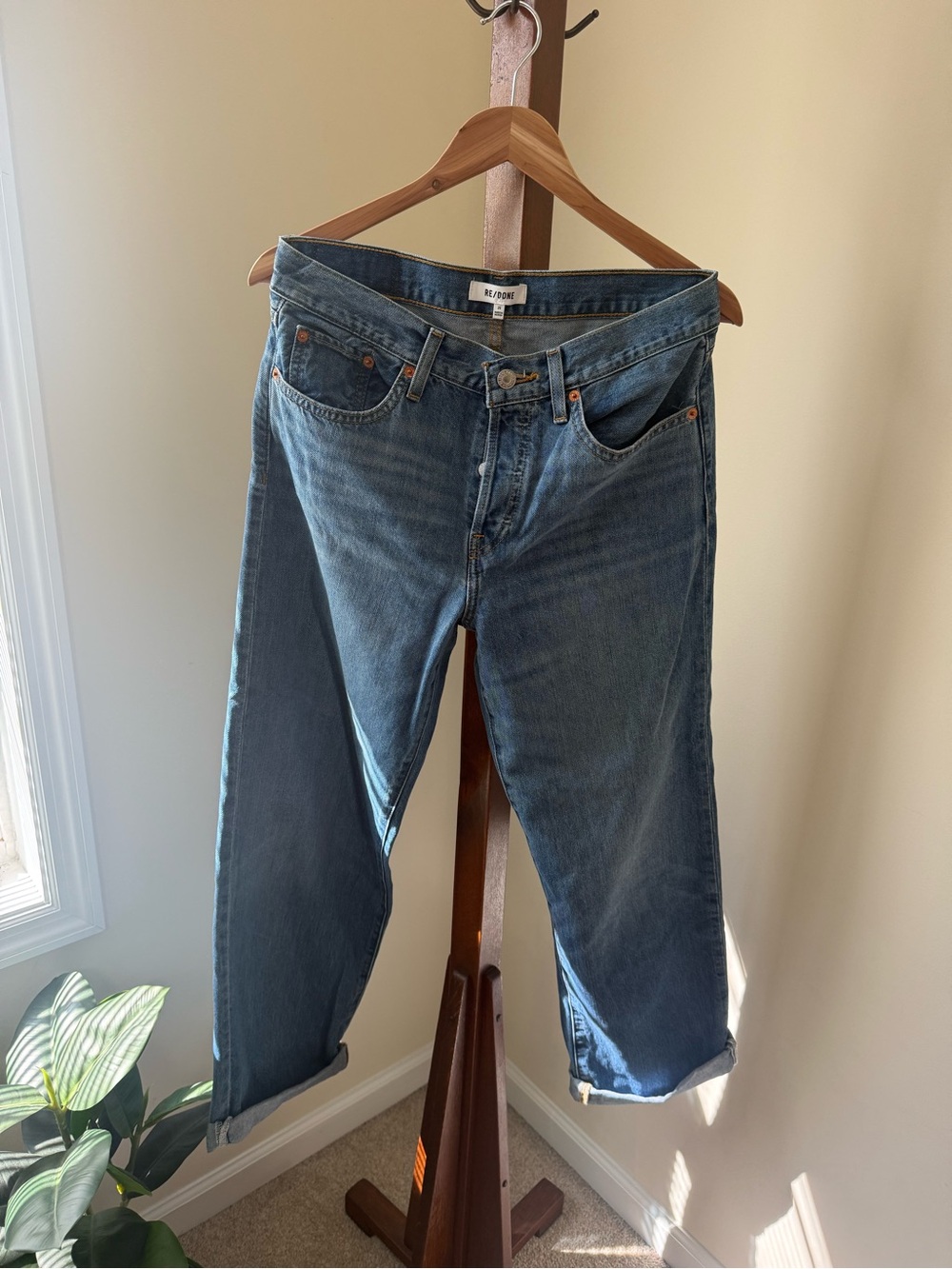 Re/Done Light Blue Boyfriend Jeans